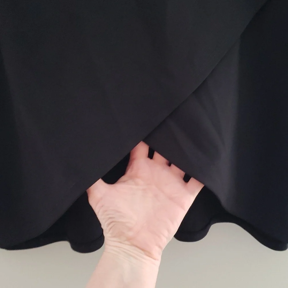 Bryn Walker Women Lavinia Tunic Top Medium Black Cowl Neck Lagenlook Minimalist - Picture 4 of 15